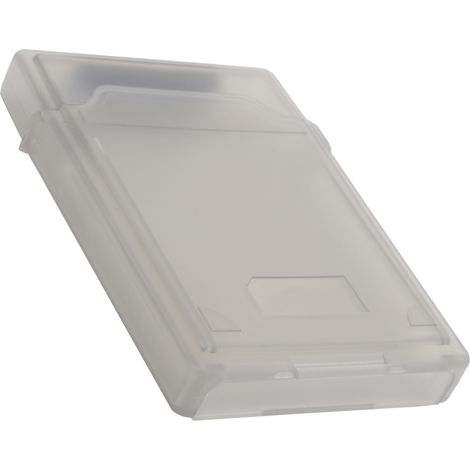 Boîtier de rangement pour disque dur 2,5 pouces en ABS, protection anti-poussière et antistatique (gris) (1/5)