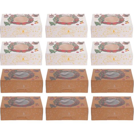 12 boîtes à gâteaux de Noël, emballages et organisateurs (grand format)-5.4x21cm (1/4)