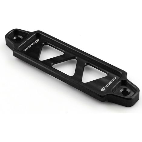 Car aluminum alloy battery bracket clips, battery holder fixing clips, battery bracket triangular 3-hole - black (1/4)