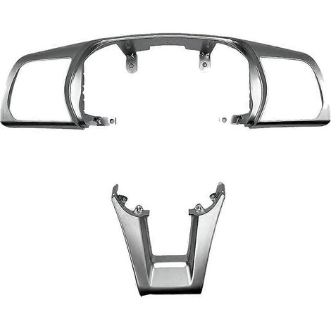 Ensemble de garniture chromée pour volant de voiture (cadre supérieur et inférieur des boutons) pour Hyundai 96707-C3100 56171-C3800 (conduite à gauche). (1/5)
