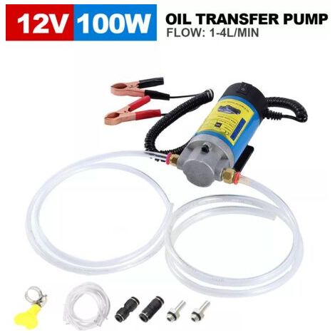 DEESSE SHOP-Pompe à huile diesel 12V 100W – Vidange moteur rapide – Débit 1-4 L/min – 3 tuyaux flexibles – Installation facile sans outils (1/5)