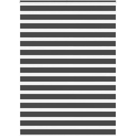 vidaXL Store zèbre noir 165x200 cm largeur du tissu 160,9 cm polyester (1/5)