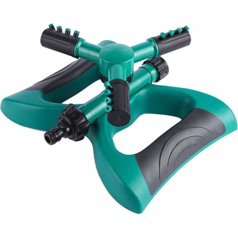 Arroseur automatique rotatif sur base papillon — Arroseur de pelouse rotatif à 360° avec jet d'eau réglable, pour l'arrosage des jardins, cours et pelouses de taille moyenne à grande. (1/5)