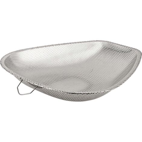Passoire alimentaire en acier inoxydable, récipient multifonction, plaque de refroidissement, panier d'égouttage à mailles pour huile de friture, plateau filtrant, passoire d'égouttage-31cmx33cm (1/5)