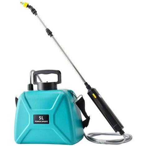 Pulvérisateur Électrique de Jardin avec 3 Buses Réglable, USB Rechargeable, Pulvérisateur de Protection des Plantes pour Jardin, Désherbage et Lavage de Voiture (5L Pulvérisateur Vert),-- (1/5)