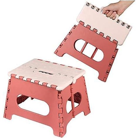 18 Cm De Hauteur - Rouge-plastique Tabouret Portable Pour Enfants Et Adultes - Tabouret Pliable De Haute Qualit - Tabourets Multifonctions Avec Po (1/5)