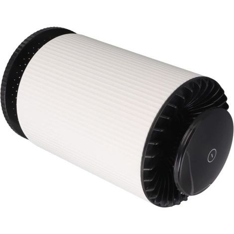 Lampe de table purificateur d'air 2 en 1, vitesse de circulation rapide, élégant, blanc, large zone de couverture, purificateur d'air de bureau pour chambre à coucher pour la maison (1/5)