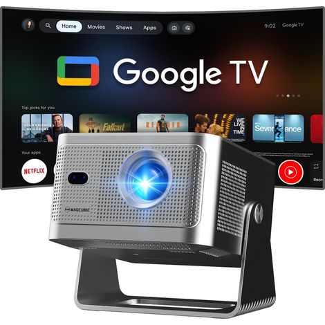 Videoprojecteur Full HD 1080P, 650 ANSI Autofocus Correction Trapézoïdale Haut-Parleur 15W WiFi 5 BT5.1 Projecteur Video 180° (1/5)