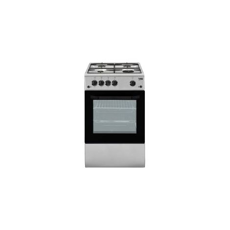 Beko CSG42011FS Cocina independiente Gas Encimera de gas Plata