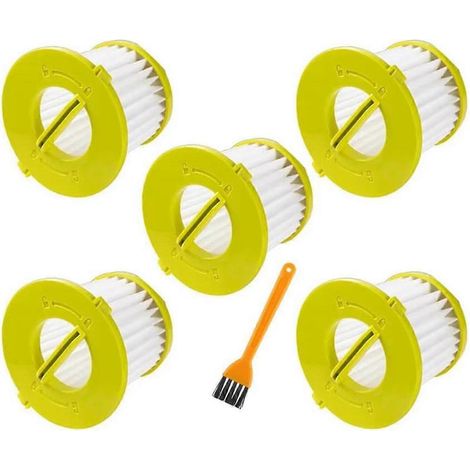 Lot de 5 filtres lavables et remplaçables pour aspirateur à main 18V ONE+ PERFORMANCE PCL704K, PCL705K, PCL705B, PCL700 (1/5)