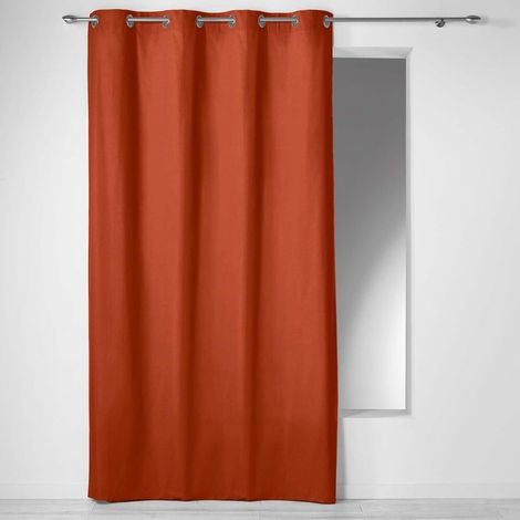 Eyelet Curtain (140 x 240 cm) Panama Terracotta (1/5)