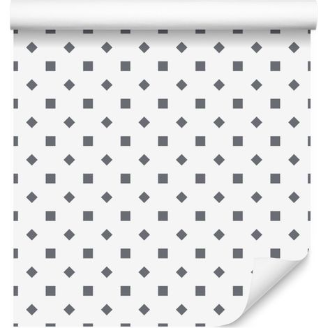 Papier peint à pois gris clair, formes douces 50x1000 cm (1/5)