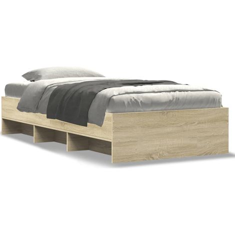 Maison Exclusive - Giroletto senza Materasso Rovere Sonoma 75x190 cm in Truciolato