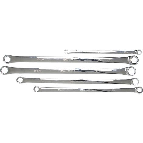 Juego  de  llaves  anulares  dobles  BGS  extra  largas  SW  8  -  19  mm  5  piezas  -  1187