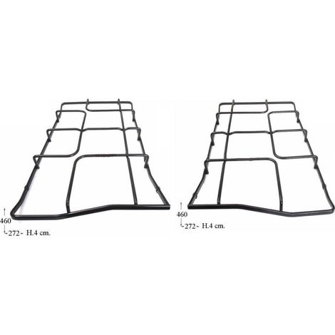 REX ZANUSSI ZOPPAS CASTOR 2 GRIGLIE 2 FUOCHI CUCINA GAS 46 X 27,2 P 4472 / 4473 (1/2)