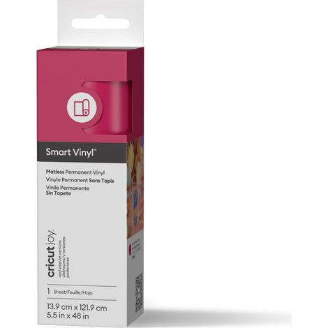 Vinyle Adhésif Permanent – Rose fête – 14 cm x 1,2 m Rouleau de Vinyle Adhésif Joy Smart Vinyl Idéal pour Tasses, Verre, Fenêtres, Céramique et Plastique