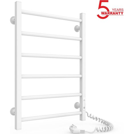 Toallero eléctrico ALFA 400x600 con temporizador ECO, 95W, Blanco (1/5)