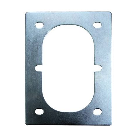 HP AUTOZUBEH R 25273 PIASTRA POSTERIORE PER ANELLO DI FISSAGGIO (LXLXH) 125 X 165 X 3 MM