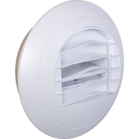 Anjos Ventilation – Bouche VMC autoréglable ALIZÉ simple débit – Débit 15 m³/h – Manchette à joint – NF VMC