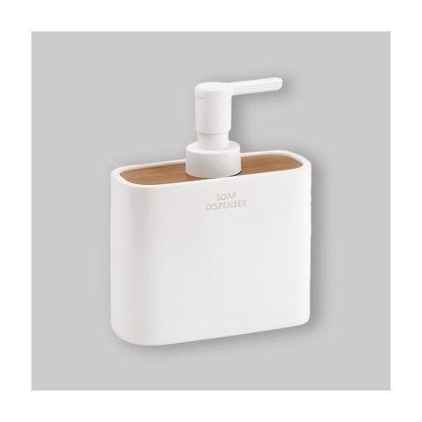 Dosasapone Con Erogatore In Plastica Ninfea Bianco Matt (1/5)