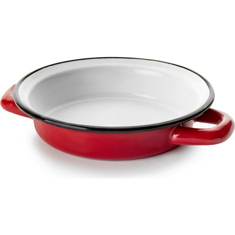 IBILI - PLAT A OEUF EMAILE 18CM ROUGE