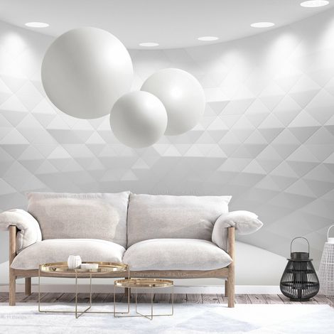 Papier peint chambre géométrique - 250 x 175 cm (1/4)