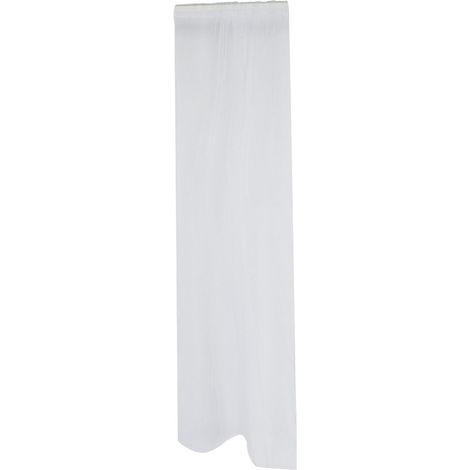 Rideaux transparents à œillets pour fenêtre, chambre, balcon, rideau de fenêtre (blanc) (1/5)