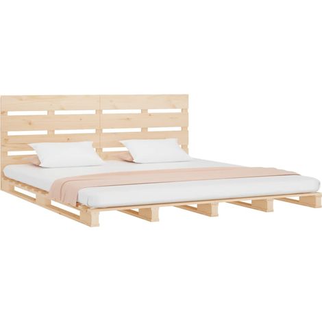 vidaXL Giroletto senza Materasso 200x200 cm in Legno Massello di Pino (1/5)