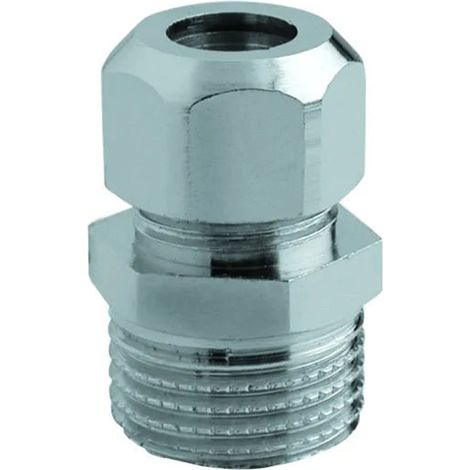 Niples Maschio 1/2" Ø12 Cromato Per Rame