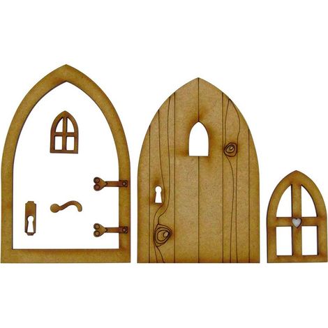 Décoration 3D d'une porte de conte de fées dans le style d'une maison de campagne. (1/5)