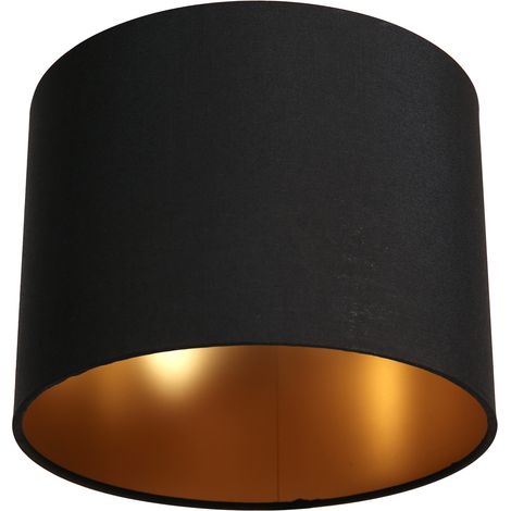 Steinhauer - abat-jour - Shade - noir - lin - Ø 20cm - E27 -