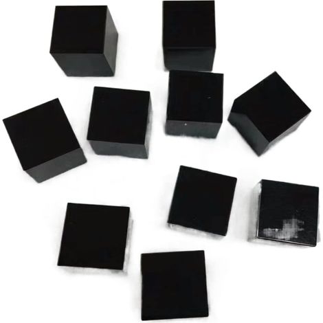 1 pc 20-30mm Noir Obsidienne Carré Cube Noir Obsidienne Cube Cristal Négatif Gemme Cube Naturel Collections de la Maison (Size : 20mm)