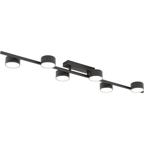 Lampada a Soffitto Bet, Metallo, Nero, 100x9x19 cm (1/5)
