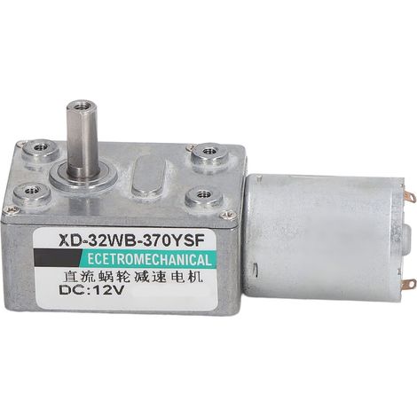 12-V-Gleichstrom-Getriebemotor, 30 U/min, selbsthemmend, Drehzahlregelung, Mikro-Schneckengetriebe, reversibel, Rechts-/Linkslauf (1/5)