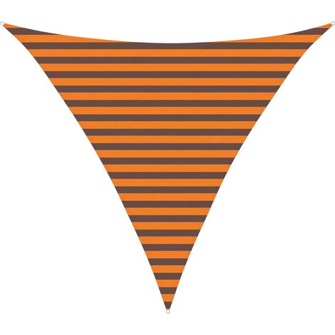 Voile d'ombre Orange et marron 3 x 3 x 3 m vidaXL