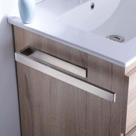 Porte Serviette - Acier Inoxydable - 39 cm - Adhésif - Sans Perçage - Contemporain (1/4)