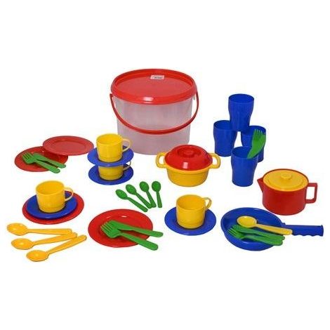Juego de cocina en un cubo, 39 piezas.