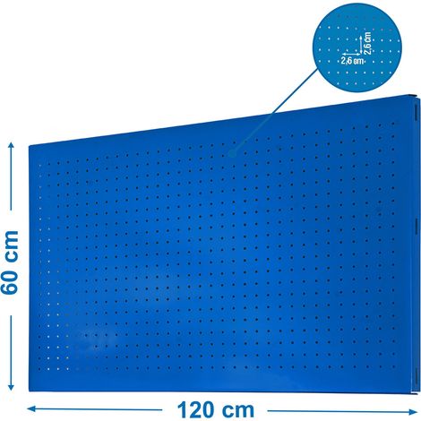 Pannello forato Simonrack perforated panel metallo verniciato 120x60 cm
