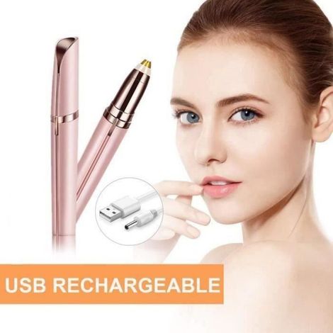 Épilateur - Électrique - Sourcils - Portable - Indolore - LED intégrée (1/4)