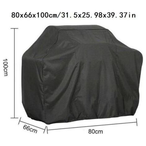 Housse pour mobilier de jardin 80x66x100cm Couverture De Barbecue Noir Couverture De Gril De Barbecue Extérieure Bâche De Bâche De Barbecue Imperméable Couvertures De Gril--TRIMEC (1/5)