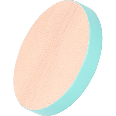 Runder Untersetzer aus Holz, hitzebeständig, für Küche und Haushalt, blau (1/5)