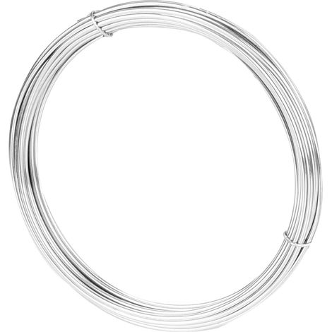 1 rouleau/5 m de fil d'aluminium gainé pour bricolage - 1,5 mm