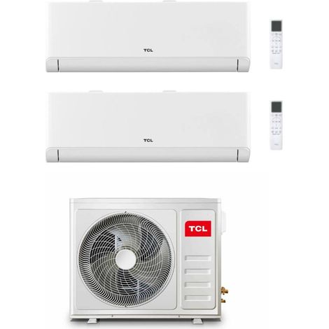 TCL Climatizzatore Dual split Inverter BreezeIN P5 serie SN09P5 9+12 con MT1420 Wi-Fi R-32 Classe A++