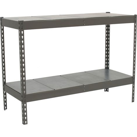 Simonrack Scaffale metallico grigio galvanizzato 2 ripiani