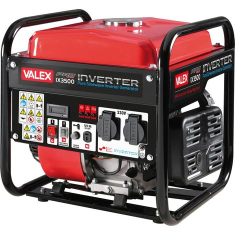 GENERATORE DI CORRENTE SINCRONO MONOFASE INVERTER 4T 7,5HP 223cc IX3500 VALEX