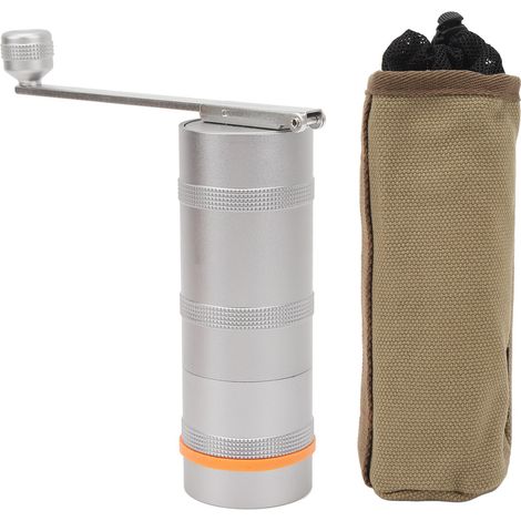 Moulin à café manuel avec noyau en acier inoxydable, broyeur à manivelle pour camping extérieur (1/5)