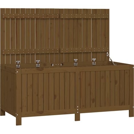 Maison Exclusive - Caja de almacenaje jardín madera pino marrón m (1/5)