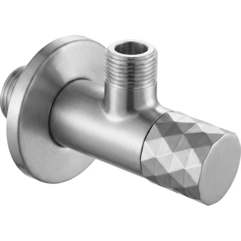Rea Valvola Ad Angolo Diamond 03 1/2" X 3/8" Brush Nickel (1/5)