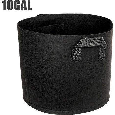 5er-Pack robuste, verdickte Pflanzsäcke aus Vliesstoff mit Griffen – Gartenwerkzeug-10gallon 1ps