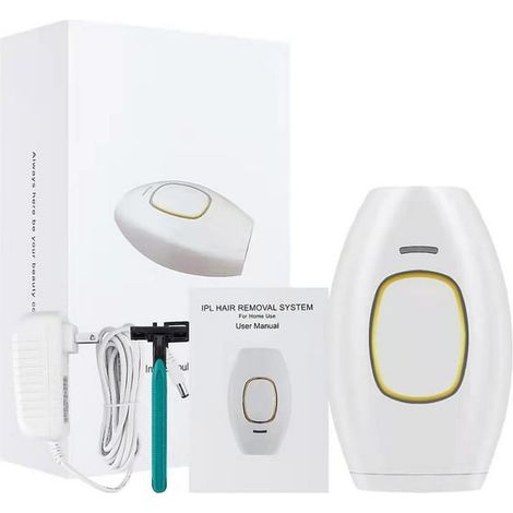 Épilateur Laser IPL à Domicile pour Femmes, Dispositif Lumière Pulsée pour Poils Durables, Peau Douce et Lisse, Usage Corps et Visage